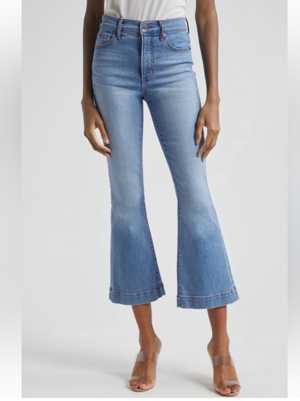 Veronica Beard Carson High Waist Ankle Flare Jeans - Size 26 - Picture 2 of 13